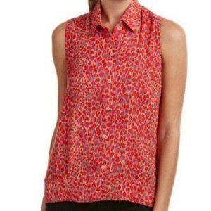 CAbi Style 3270 Womens Heartbreaker Sleeveless Blouse Top Size Large